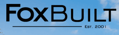 FoxBuilt Logo: The sky acting as a background to the words FoxBuilt.